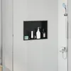vidaXL Sprchový kout černý 45 x 30 x 9,5 cm nerezová ocel Náhled obrázku produktu 3