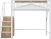 Metalowe łóżko na poddaszu Sweiko 140 x 200 cm, unikalna Podgląd zdjęcia produktu 10