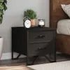 vidaXL Comodini 2 pezzi nero 40x41x40 cm materiale legno Anteprima dell’immagine prodotto 1