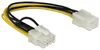 Delock 83775 Stromkabel Delock 6Pin PCIe -> 8Pin PCIe Voir les images du produit 2