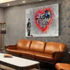 Street Art Graffiti Herz Charlie Wandbild Leinwandbild Produktbild-Vorschau 2