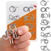 Kovové hlavolamy logické puzzle sada 8 ks pro trénink Náhled obrázku produktu 1