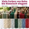 DecoHomeTextil Musselin Tischläufer 80 x 300 cm Beige Produktbild-Vorschau 7