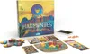 A board game box and its components are displayed on a white background. Produktbild-Vorschau