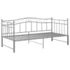 The Living Store Ausziehsofa Bettgestell Grau Metall 90x200 Produktbild-Vorschau 6