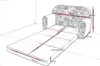 Kinder-Schlafsofa-Set – Gästematratze – Sofa – 170 x 100 x Produktbild-Vorschau 2
