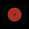 A top-down view of a red ceramic electric hob element on a black background. Anteprima dell’immagine prodotto