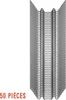 Deuba 50x Clips de fixation pour serre de jardin inoxydable Voir les images du produit 1