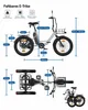 20" Fat Tire E-Bike Dreirad Klappbar, Elektro Lastenfahrrad Produktbild-Vorschau 3