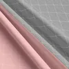 Baumwolle Bettwäsche-Set Renforcé 200x220 Rosa Raute, Graue Produktbild-Vorschau 4