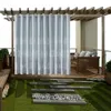 132*275cm Outdoor Wasserdicht Vorhänge mit Ösen Blätter Produktbild-Vorschau 6