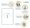 Etiketten A4 weiß 210x297 mm Movables/ablösbar Papier matt Produktbild-Vorschau 7