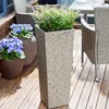 Set de 3 pots de fleurs polyrotin ivoire cache-pot pot Voir les images du produit 2