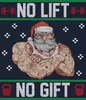 No Lift No Gift Ugly Christmas Sweater Herren T-Shirt, Produktbild-Vorschau 3