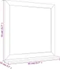 vidaXL Lustro ścienne 55x55 cm z litego drewna orzechowego Podgląd zdjęcia produktu 7