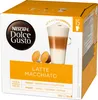 A box of Nescafé Dolce Gusto Latte Macchiato coffee capsules. Voir les images du produit
