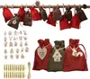 24 adventných kalendárov na plnenie, látkové vrecká na Náhľad obrázku produktu 1