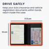 kwmobile Fahrzeugschein Hülle mit Kartenfächern - Neopren Produktbild-Vorschau 4