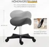 HOMCOM Rollhocker Höhenverstellbarer Drehhocker Produktbild-Vorschau 4