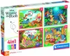 Clementoni - Puzzle 4v1 Disney Medvídek Pú (12+16+20+24 Anteprima dell’immagine prodotto 1