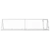 vidaXL Hasenstall Silbern 400x105x91 cm Verzinkter Stahl Produktbild-Vorschau 4
