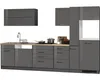 Held Möbel Küchenzeile ohne Geräte Mailand 330 cm grau Produktbild-Vorschau 1