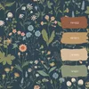 ESTAhome behang veldbloemen donkerblauw, groen en roze 53 Productafbeelding-voorbeeld 8
