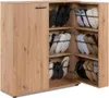 Schuhschrank Satine - 100x34x110cm - 2 Türen - Eiche Produktbild-Vorschau 15