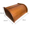 SEVICO Braun Brotkasten Holz | 40 cm x 27.5 cm x 18.5 cm | Produktbild-Vorschau 11