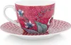 PIP STUDIO Flower Festival Espressot. m. Unt. dark pink Produktbild-Vorschau 2