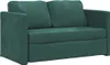 vidaXL Bodensofa mit Schlaffunktion Dunkelgrün 122x204x55 Produktbild-Vorschau 1