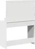 vidaXL Coiffeuse avec étagère Blanc 100 x 41 x 135 cm Bois Voir les images du produit 6