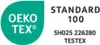 A certification logo for OEKO-TEX STANDARD 100. Produktbild-Vorschau