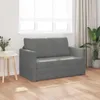 vidaXL Rozkladacia pohovka tmavosivá 124 x 71 x 78 cm zamat Náhľad obrázku produktu 3