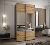MEBLE KRYSPOL LUX 4 Schrank - 245,5x140x64cm - Schwarz, Produktbild-Vorschau 2