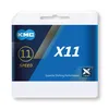 The image shows the retail packaging for a KMC X11 bicycle chain. Náhled obrázku produktu