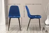 CLP 4er Set Stühle Giverny mit Ziernähten blau Material Produktbild-Vorschau 2