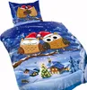 Winter Fleece Bettwäsche 135x200 Eulen Flausch Thermofleece Produktbild-Vorschau 2