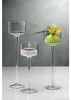 6er Set Kerzenhalter, Teelichthalter auf Fuß Glas H. 20cm Produktbild-Vorschau 2