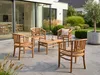 Gartenstuhl aus Akazienholz abgerundet, ca. 59,5 x 61 x 79 Produktbild-Vorschau 4