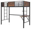 Łóżko piętrowe COSTWAY o wymiarach 90x200 cm z biurkiem i Podgląd zdjęcia produktu 1