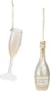 Christbaumschmuck Mix Sektglas und Flasche Glas, 2er Set Produktbild-Vorschau 5
