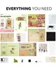 A collage of various components and illustrations related to a "Falling Sakura" themed model kit. Náhled obrázku produktu