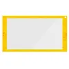 A yellow frame with Mickey Mouse characters surrounds a white rectangular area, likely a screen protector or a similar accessory. Produktbild-Vorschau