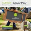 Leżak JUSKYS® Tavira w kolorze antracytowym – składany, z Podgląd zdjęcia produktu 3