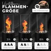 Flammtal Bioethanol Kamin [8h Brenndauer / 80x26x26 cm] – Produktbild-Vorschau 3
