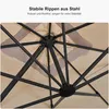 PURPLE LEAF Sonnenschirm 300 x 300 cm Groß Ampelschirm mit Produktbild-Vorschau 4