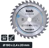 kwb 586757 Lama circolare in metallo duro 190 x 20 mm 1 pz Anteprima dell’immagine prodotto 2