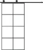 vidaXL Schiebetür mit Beschlag 102,5x205 cm ESG-Glas & Produktbild-Vorschau 2