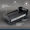 Soporte para escurrir platos, plateado. Dimensiones: 41 x Vista previa de la imagen del producto 5